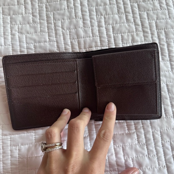 Louis Vuitton Leather Checkered Flap Wallet - Picture 3 of 5